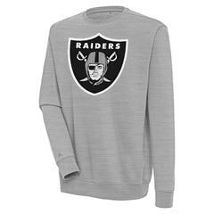 Las Vegas Raiders Antigua Victory Pullover Sweatshirt - Heather Gray on sale