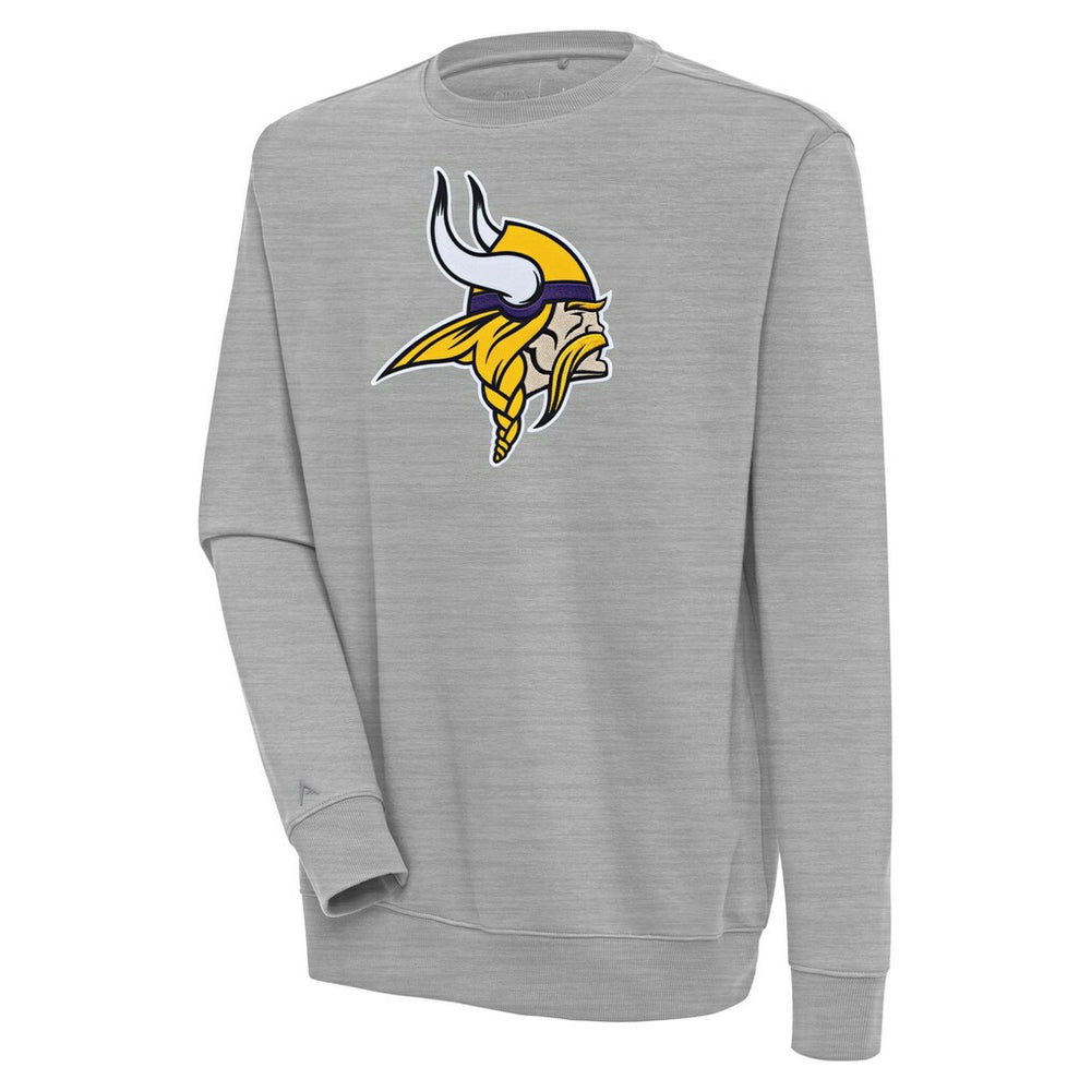 Minnesota Vikings Antigua Victory Pullover Sweatshirt - Heather Gray sale