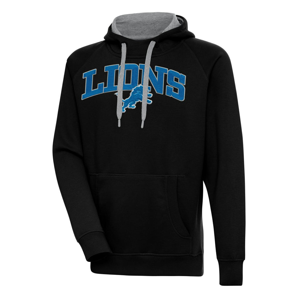 Detroit Lions Antigua Victory Pullover Hoodie - Black discount