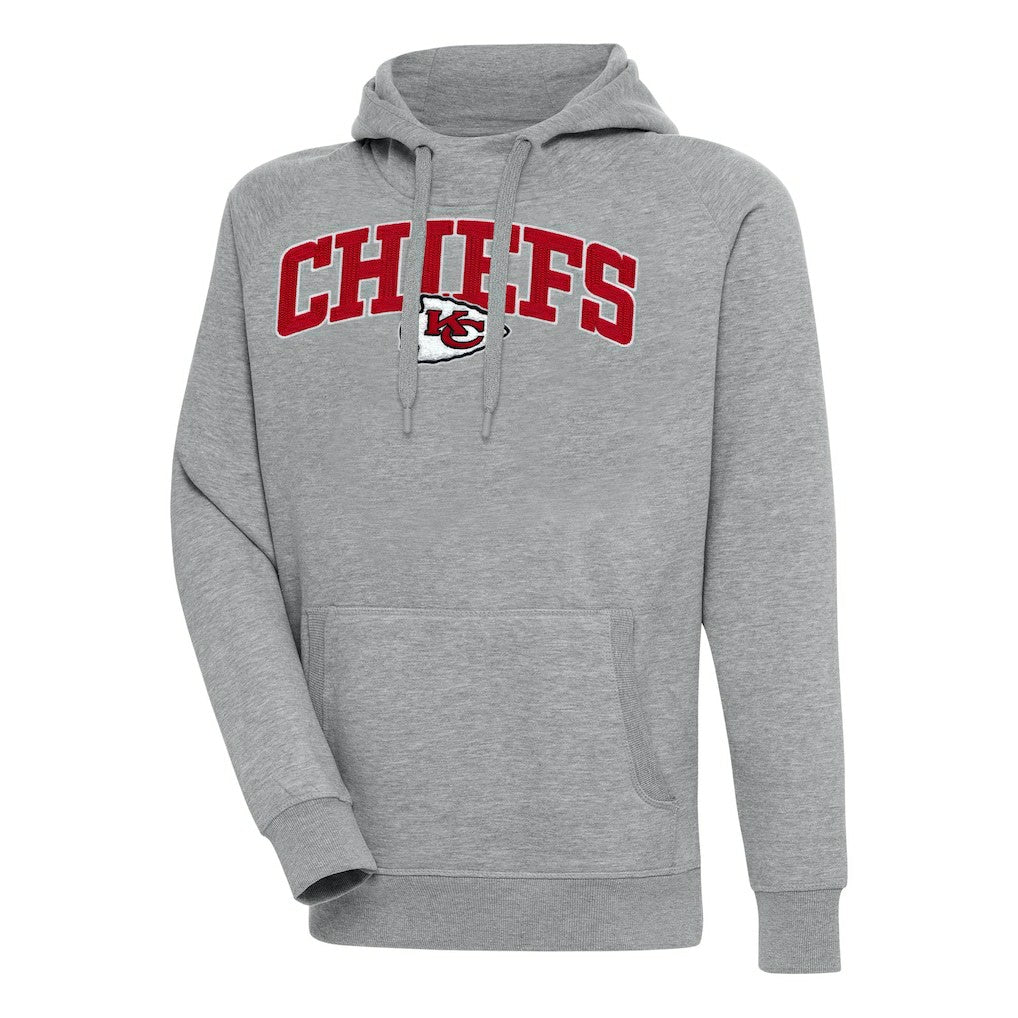 Kansas City Chiefs Antigua Victory Pullover Hoodie - Heather Gray online
