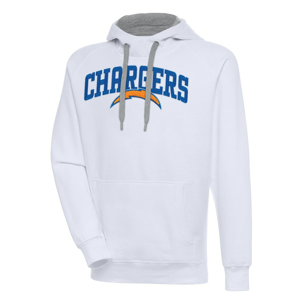 Los Angeles Chargers Antigua Victory Pullover Hoodie - White for sale