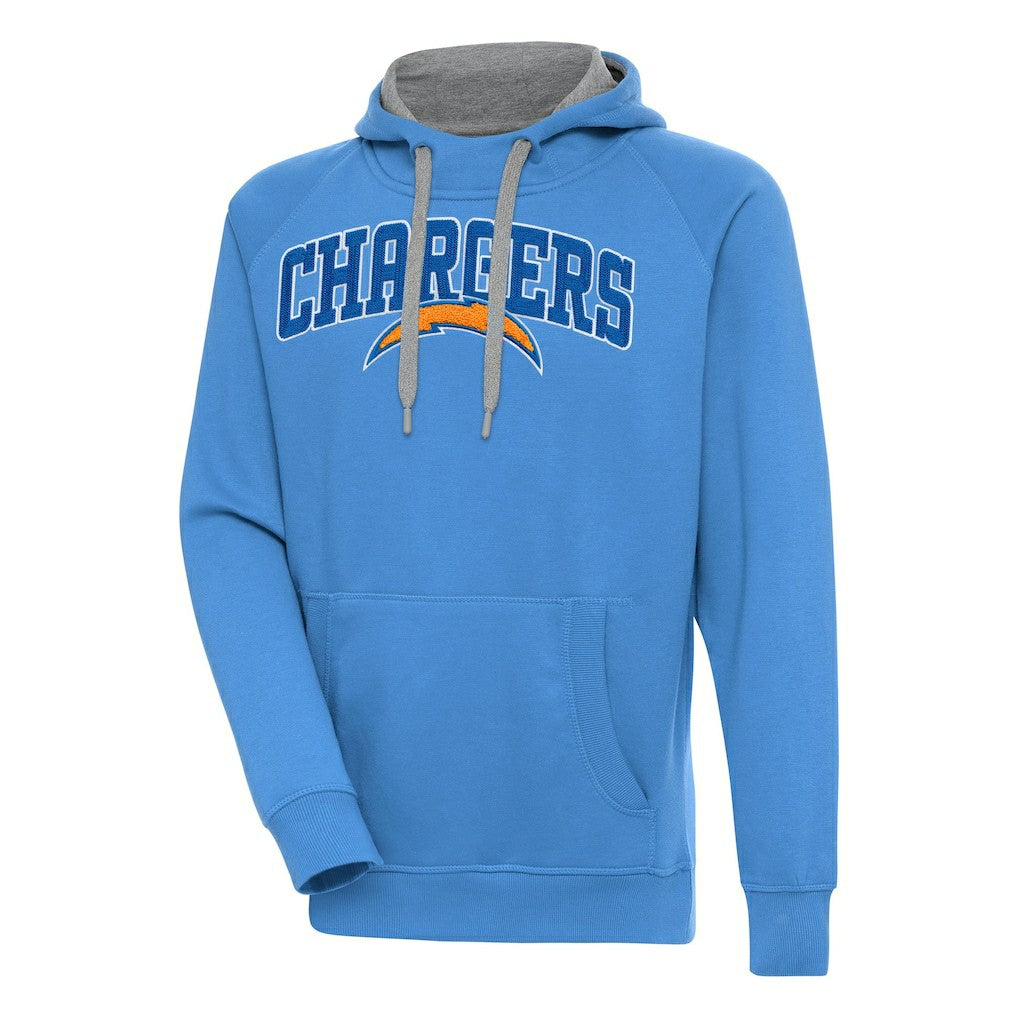 Los Angeles Chargers Antigua Victory Pullover Hoodie - Powder Blue online