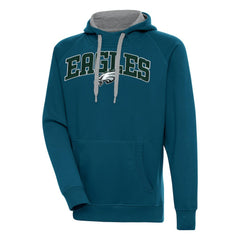 Philadelphia Eagles Antigua Victory Pullover Hoodie - Midnight Green for sale