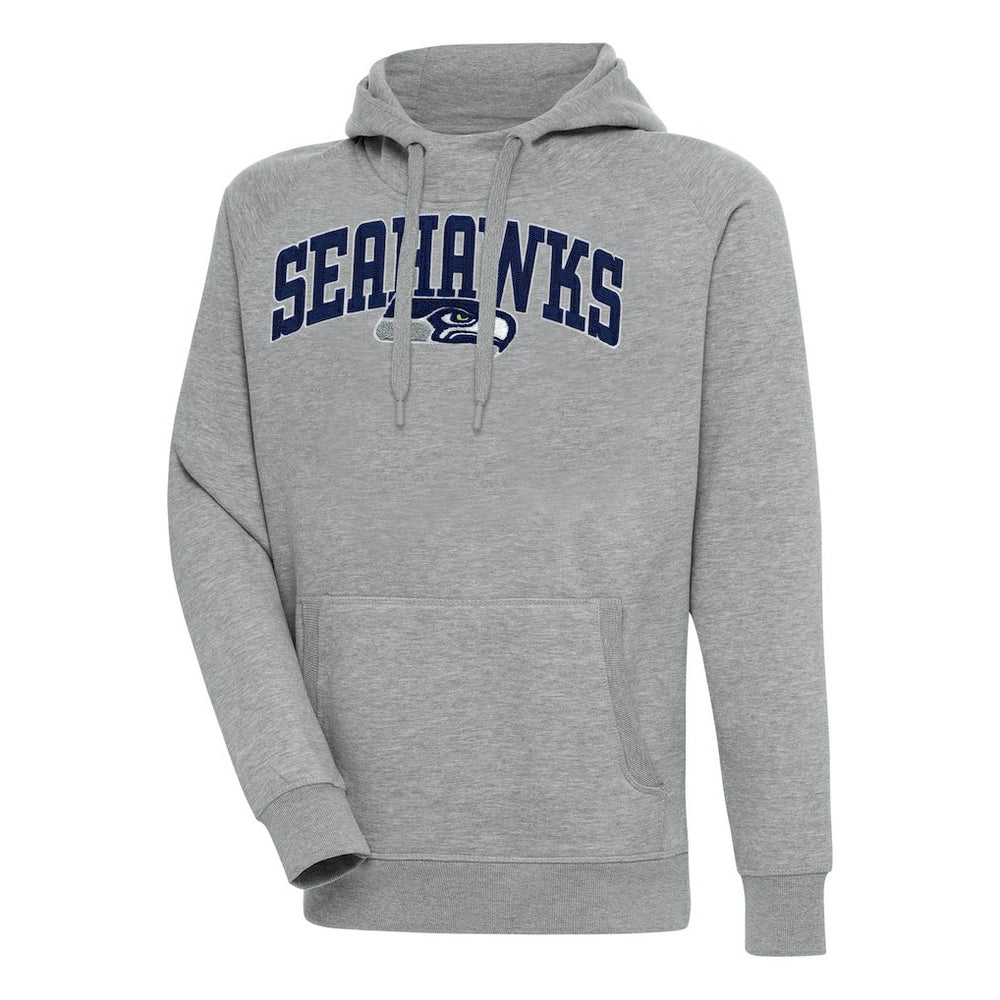 Seattle Seahawks Antigua Victory Pullover Hoodie - Heather Gray cheap