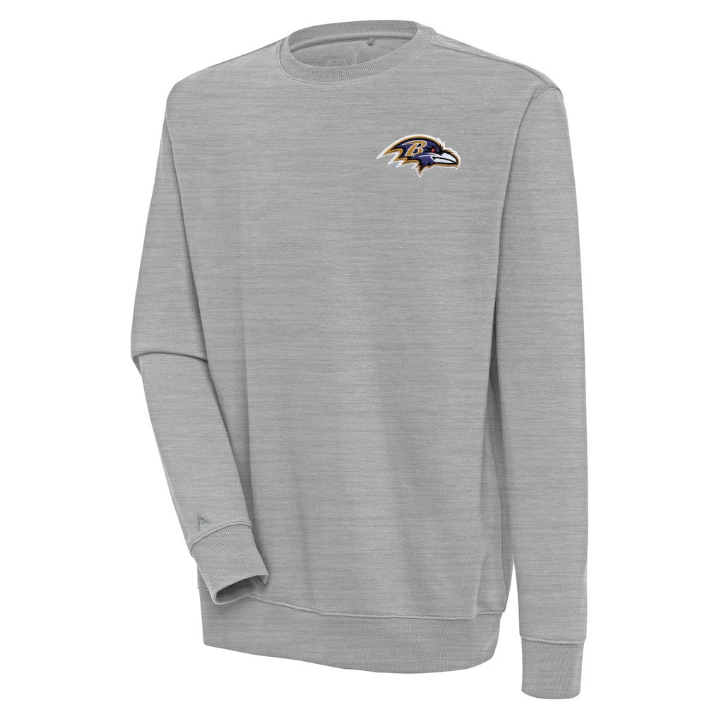 Baltimore Ravens Antigua Victory Pullover Sweatshirt - Heather Gray online