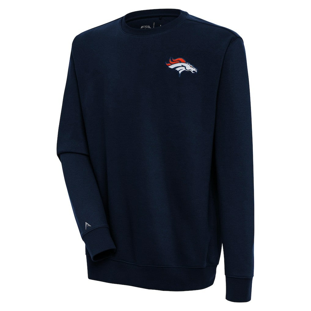 Denver Broncos Antigua Victory Pullover Sweatshirt - Navy cheap
