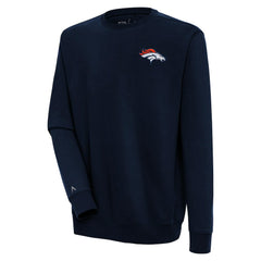 Denver Broncos Antigua Victory Pullover Sweatshirt - Navy cheap