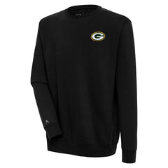 Green Bay Packers Antigua Victory Pullover Sweatshirt - Black for sale