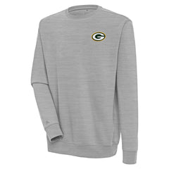 Green Bay Packers Antigua Victory Pullover Sweatshirt - Heather Gray sale