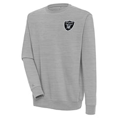Las Vegas Raiders Antigua Victory Pullover Sweatshirt - Heather Gray sale