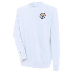 Pittsburgh Steelers Antigua Victory Pullover Sweatshirt - White on sale