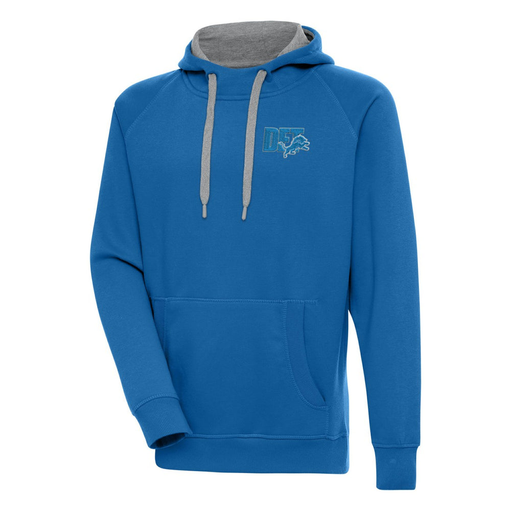 Detroit Lions Antigua Victory Pullover Hoodie - Blue online
