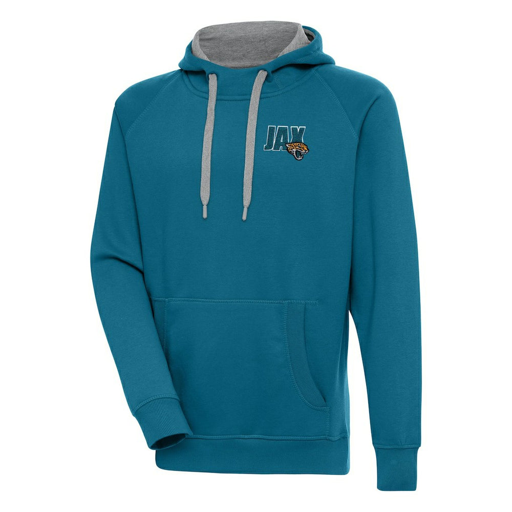 Jacksonville Jaguars Antigua Victory Pullover Hoodie - Teal discount