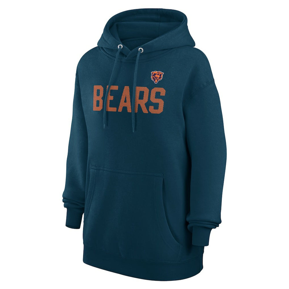 Chicago Bears G-III 4Her by Carl Banks Women's Dot Print Pullover Hoodie - Navy cheap