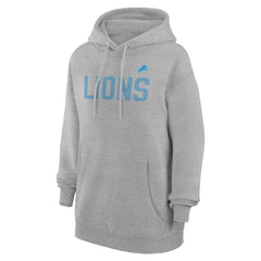 Detroit Lions G-III 4Her by Carl Banks Women's Dot Print Pullover Hoodie - Heather Gray online