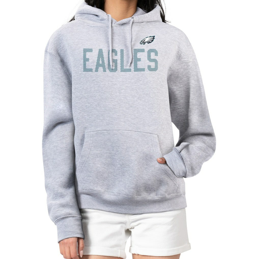 Philadelphia Eagles G-III 4Her by Carl Banks Women's Dot Print Pullover Hoodie - Heather Gray on sale