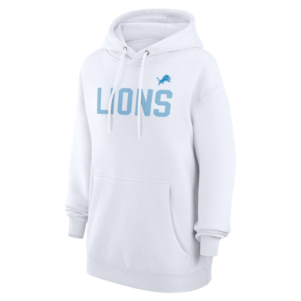 Detroit Lions G-III 4Her by Carl Banks Women's Dot Print Pullover Hoodie - White sale
