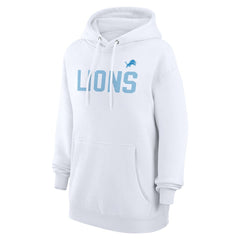 Detroit Lions G-III 4Her by Carl Banks Women's Dot Print Pullover Hoodie - White sale