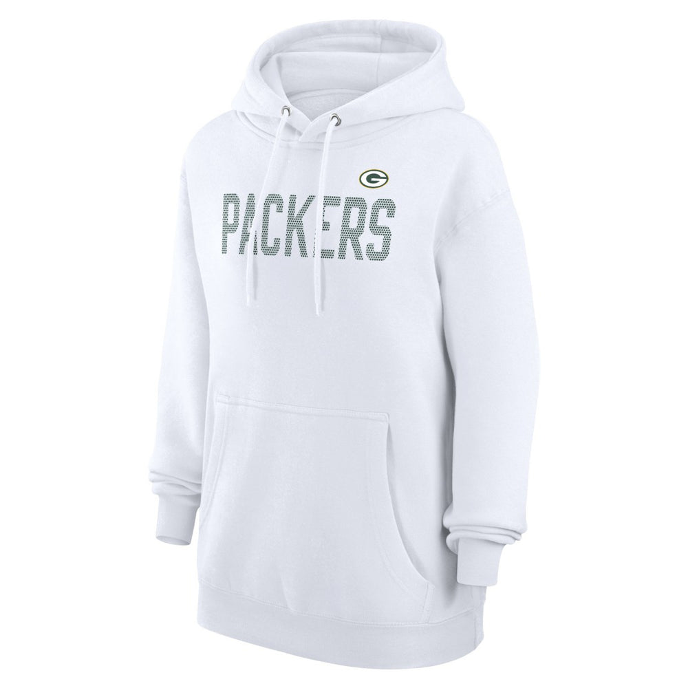 Green Bay Packers G-III 4Her by Carl Banks Women's Dot Print Pullover Hoodie - White outlet