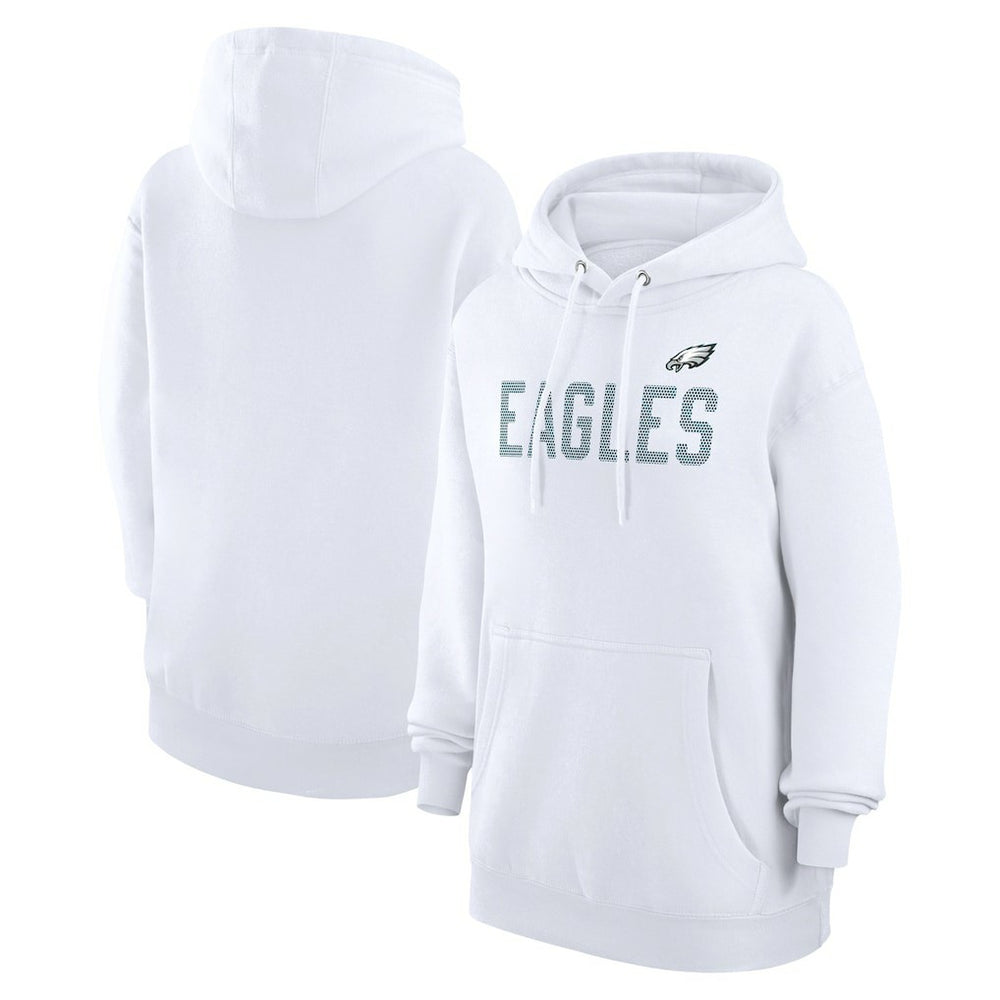 Philadelphia Eagles G-III 4Her by Carl Banks Women's Dot Print Pullover Hoodie - White outlet