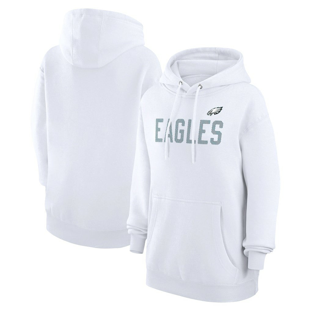 Philadelphia Eagles G-III 4Her by Carl Banks Women's Dot Print Pullover Hoodie - White outlet
