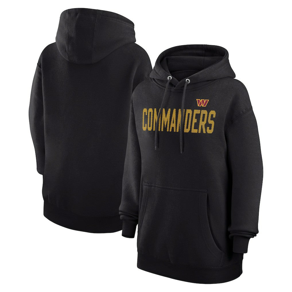 Washington Commanders G-III 4Her by Carl Banks Women's Dot Print Pullover Hoodie - Black outlet