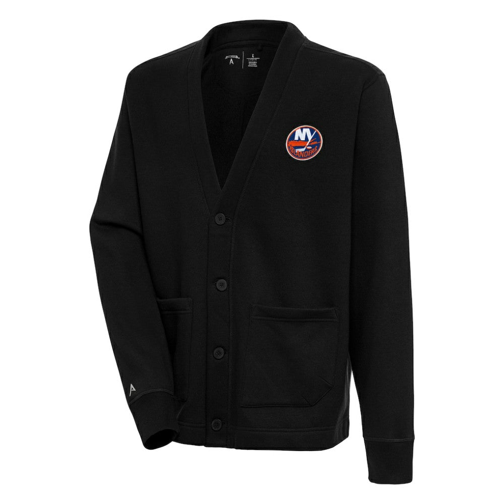 New York Islanders Antigua Victory Cardigan - Black