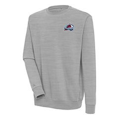 Colorado Avalanche Antigua Victory Pullover Sweatshirt - Heather Gray Sweatshirts