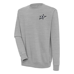 Dallas Stars Antigua Victory Pullover Sweatshirt - Heather Gray Sweatshirts
