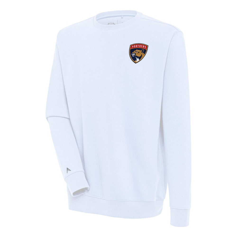 Florida Panthers Antigua Victory Pullover Sweatshirt - White Sweatshirts