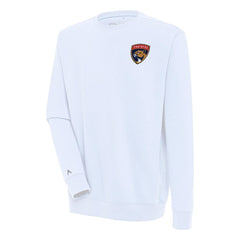 Florida Panthers Antigua Victory Pullover Sweatshirt - White Sweatshirts