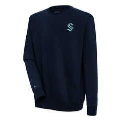 Seattle Kraken Antigua Victory Pullover Sweatshirt - Deep Sea Blue Sweatshirts
