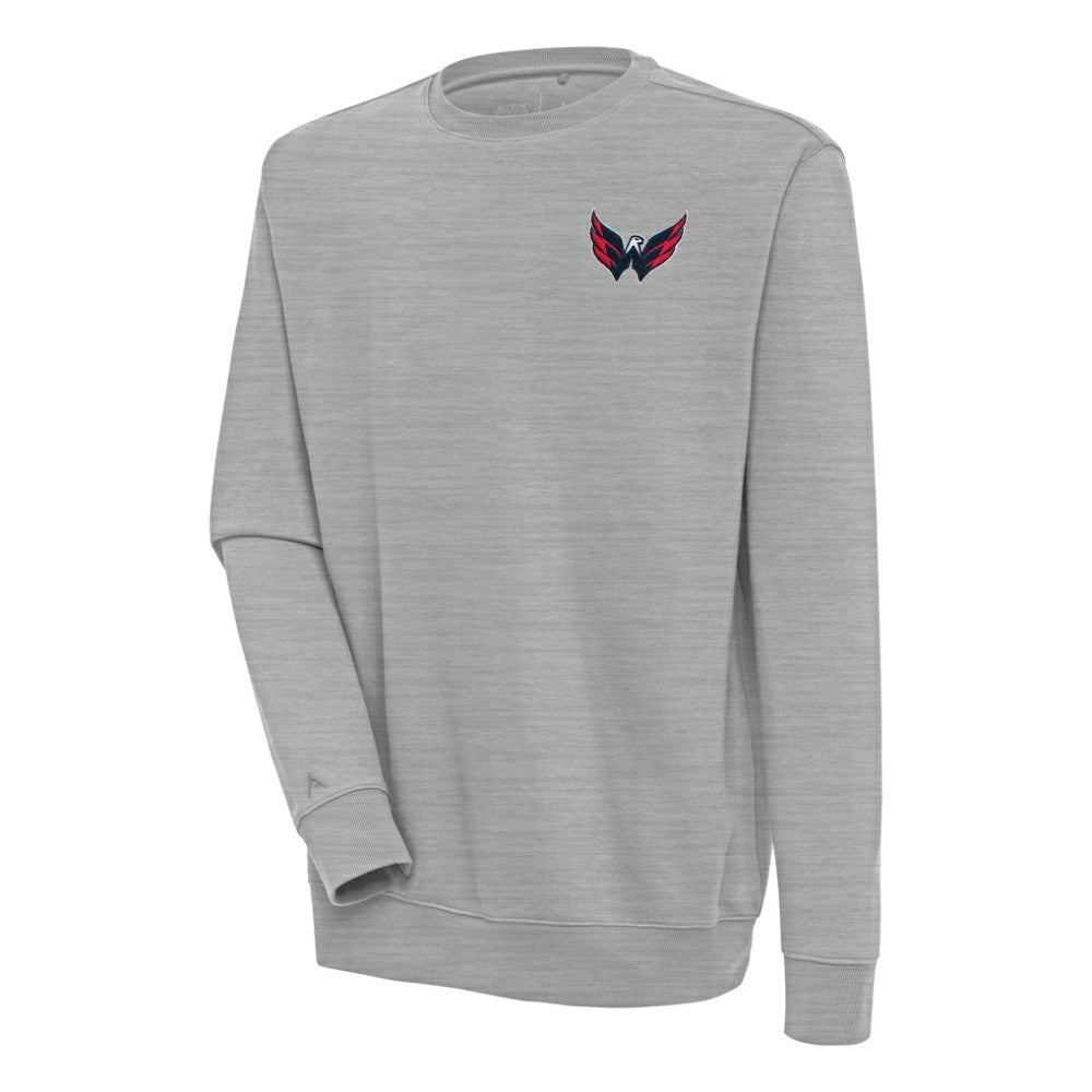 Washington Capitals Antigua Victory Pullover Sweatshirt - Heather Gray Sweatshirts