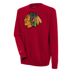 Chicago Blackhawks Antigua Victory Pullover Sweatshirt - Red Sweatshirts