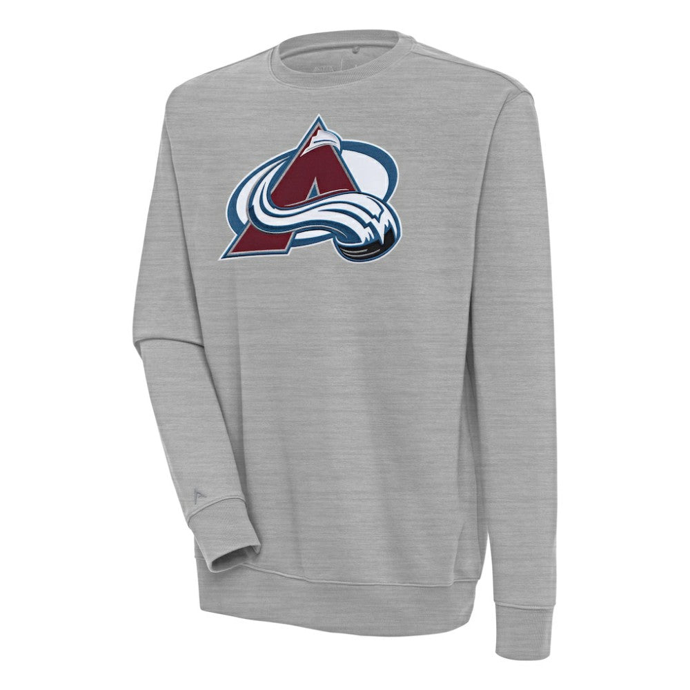 Colorado Avalanche Antigua Victory Pullover Sweatshirt - Heather Gray Sweatshirts
