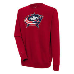 Columbus Blue Jackets Antigua Victory Pullover Sweatshirt - Red Sweatshirts
