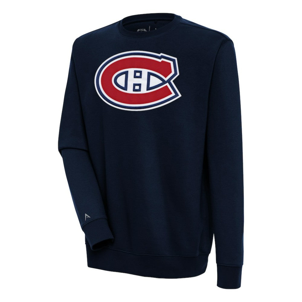 Montreal Canadiens Antigua Victory Pullover Sweatshirt - Navy Sweatshirts