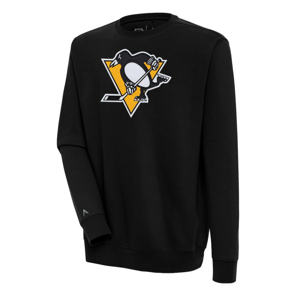 Pittsburgh Penguins Antigua Victory Pullover Sweatshirt - Black Sweatshirts