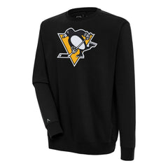 Pittsburgh Penguins Antigua Victory Pullover Sweatshirt - Black Sweatshirts