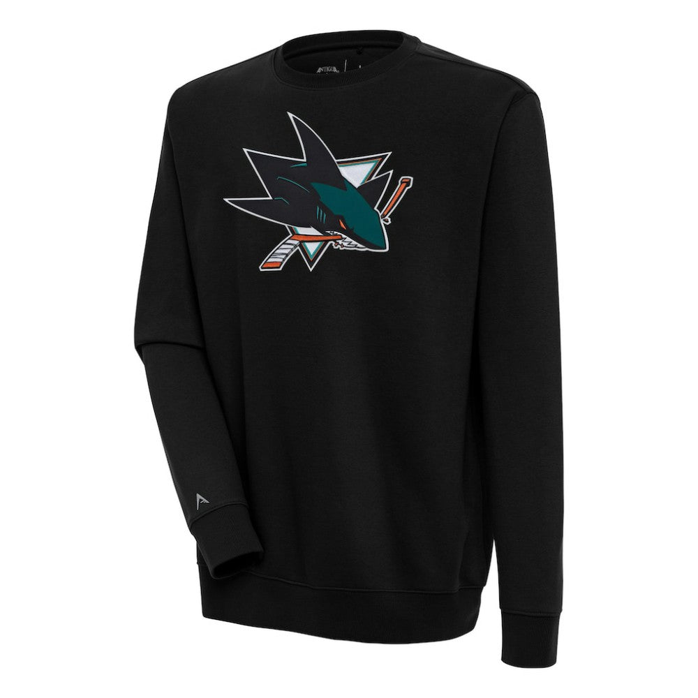 San Jose Sharks Antigua Victory Pullover Sweatshirt - Black Sweatshirts