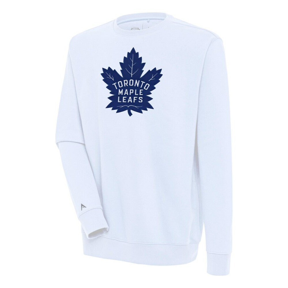 Toronto Maple Leafs Antigua Victory Pullover Sweatshirt - White Sweatshirts