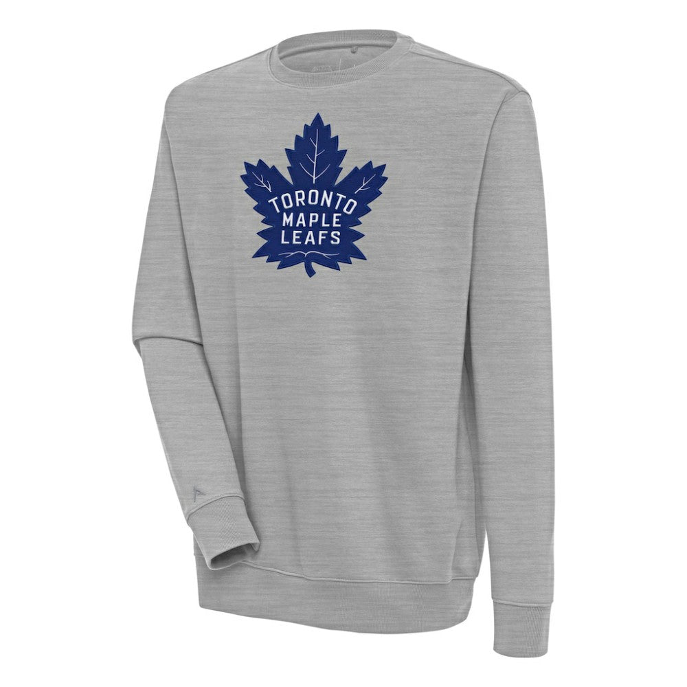 Toronto Maple Leafs Antigua Victory Pullover Sweatshirt - Heather Gray Sweatshirts
