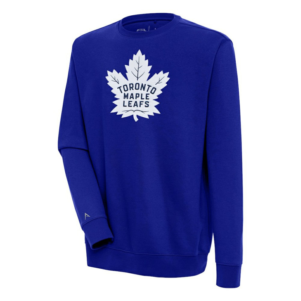 Toronto Maple Leafs Antigua Victory Pullover Sweatshirt - Blue Sweatshirts