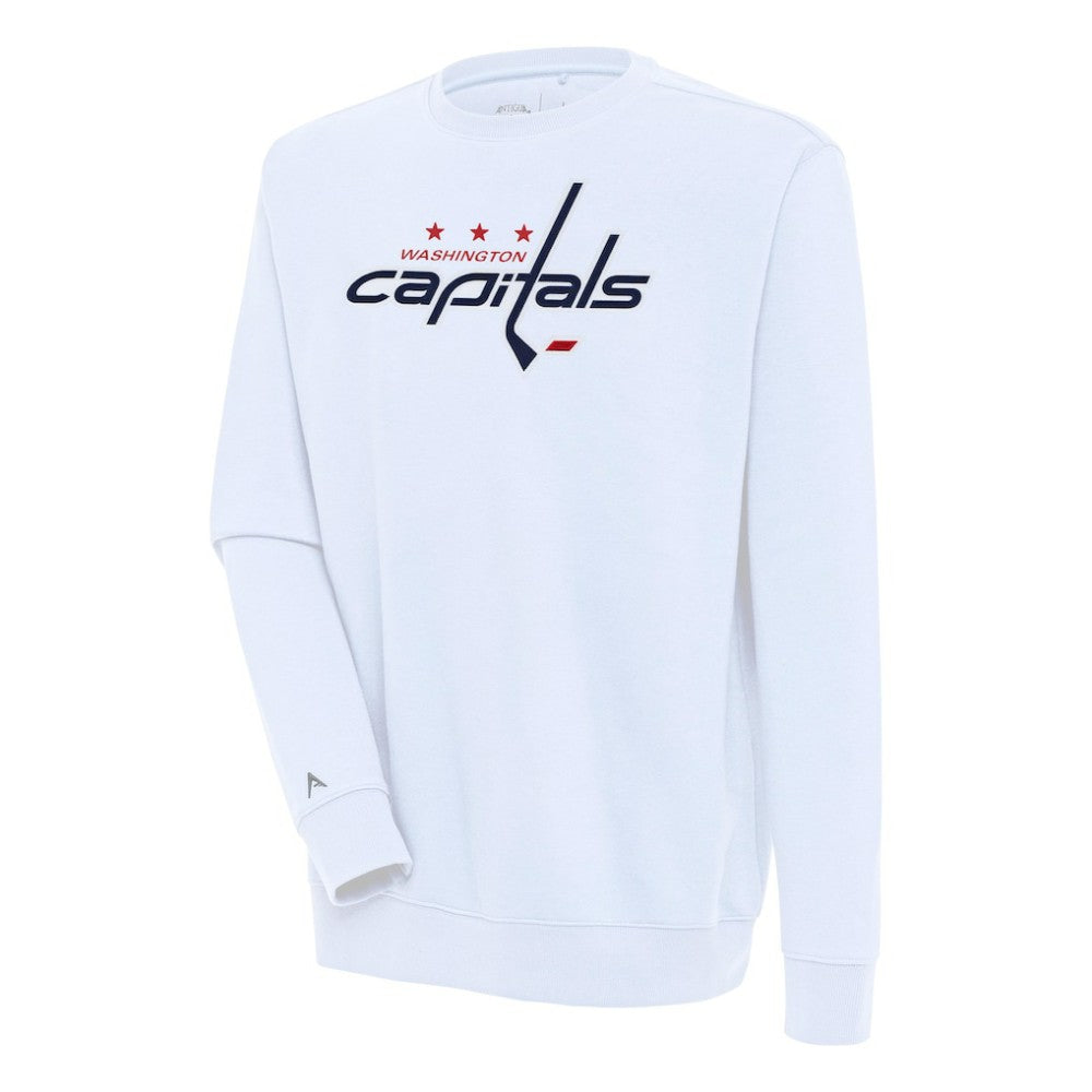 Washington Capitals Antigua Victory Pullover Sweatshirt - White Sweatshirts
