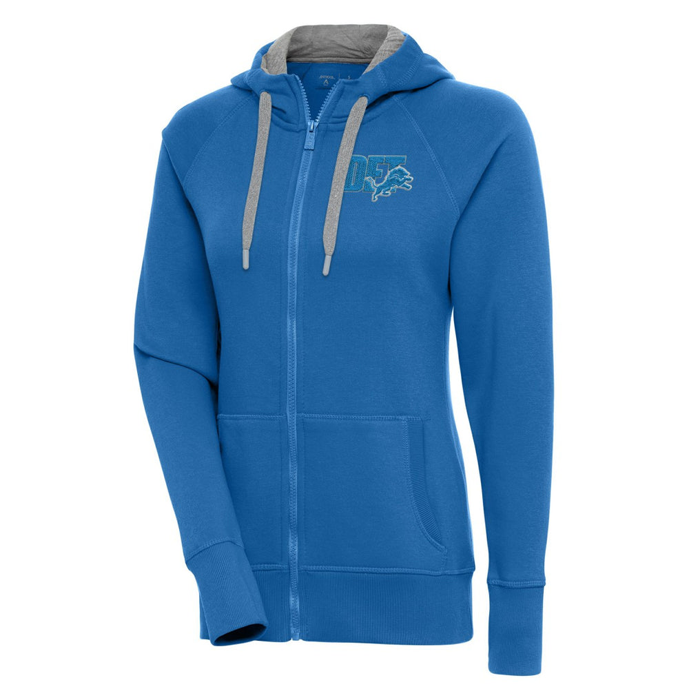 Detroit Lions Antigua Women's Victory Full-Zip Hoodie - Blue sale