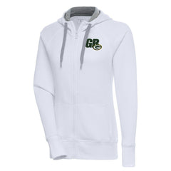 Green Bay Packers Antigua Women's Victory Full-Zip Hoodie - White outlet