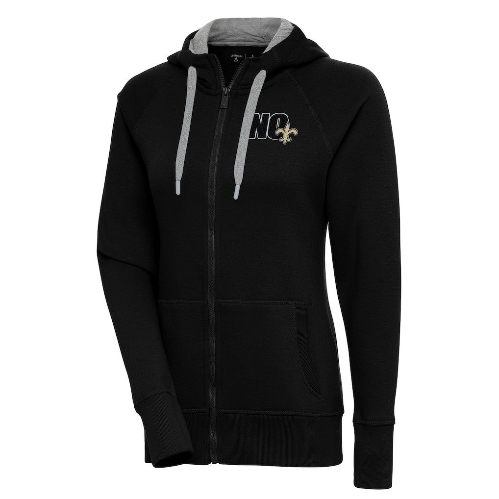 New Orleans Saints Antigua Women's Victory Full-Zip Hoodie - Black online