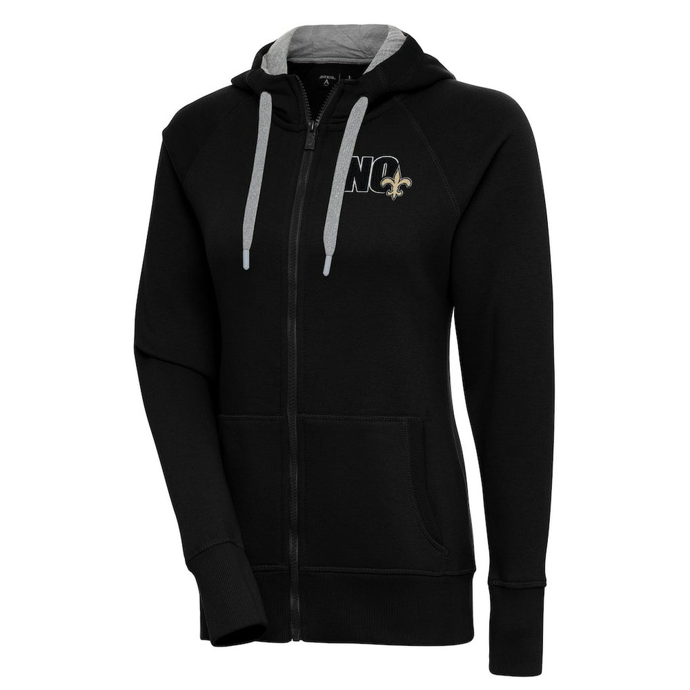 New Orleans Saints Antigua Women's Victory Full-Zip Hoodie - Black online
