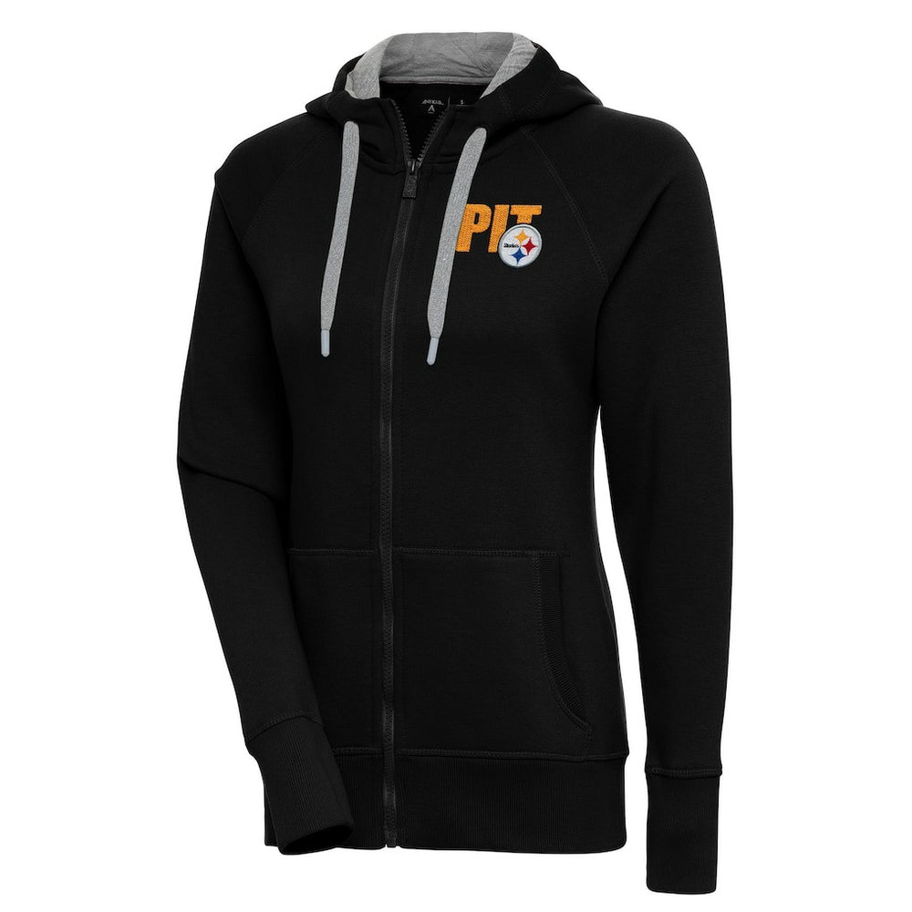 Pittsburgh Steelers Antigua Women's Victory Full-Zip Hoodie - Black online