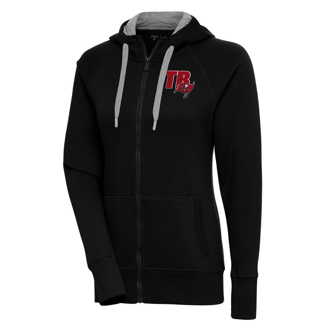 Tampa Bay Buccaneers Antigua Women's Victory Full-Zip Hoodie - Black on sale